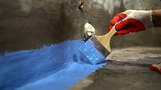 Commercial Waterproofing project at a Lexington, KY business property by SJ Waterproofing Pros